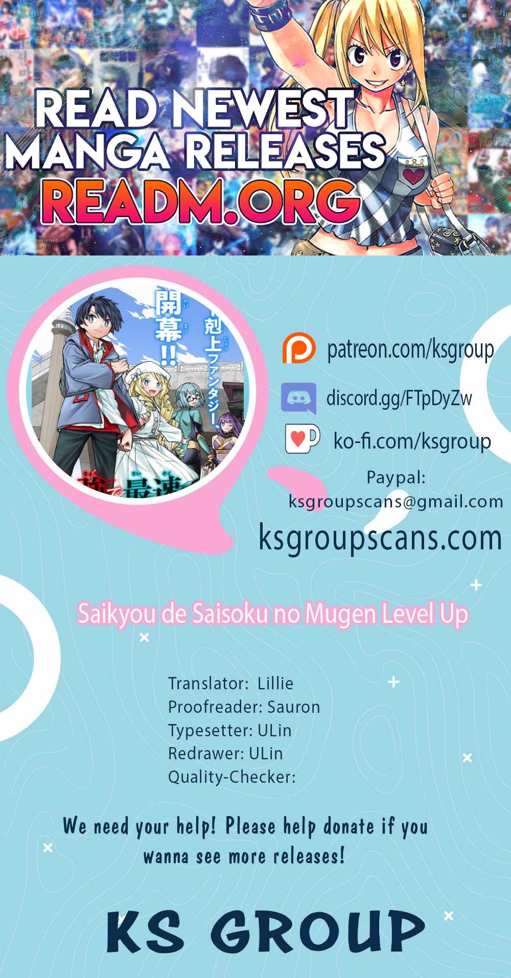 Saikyou de Saisoku no Mugen Level Up chapter 7 page 1