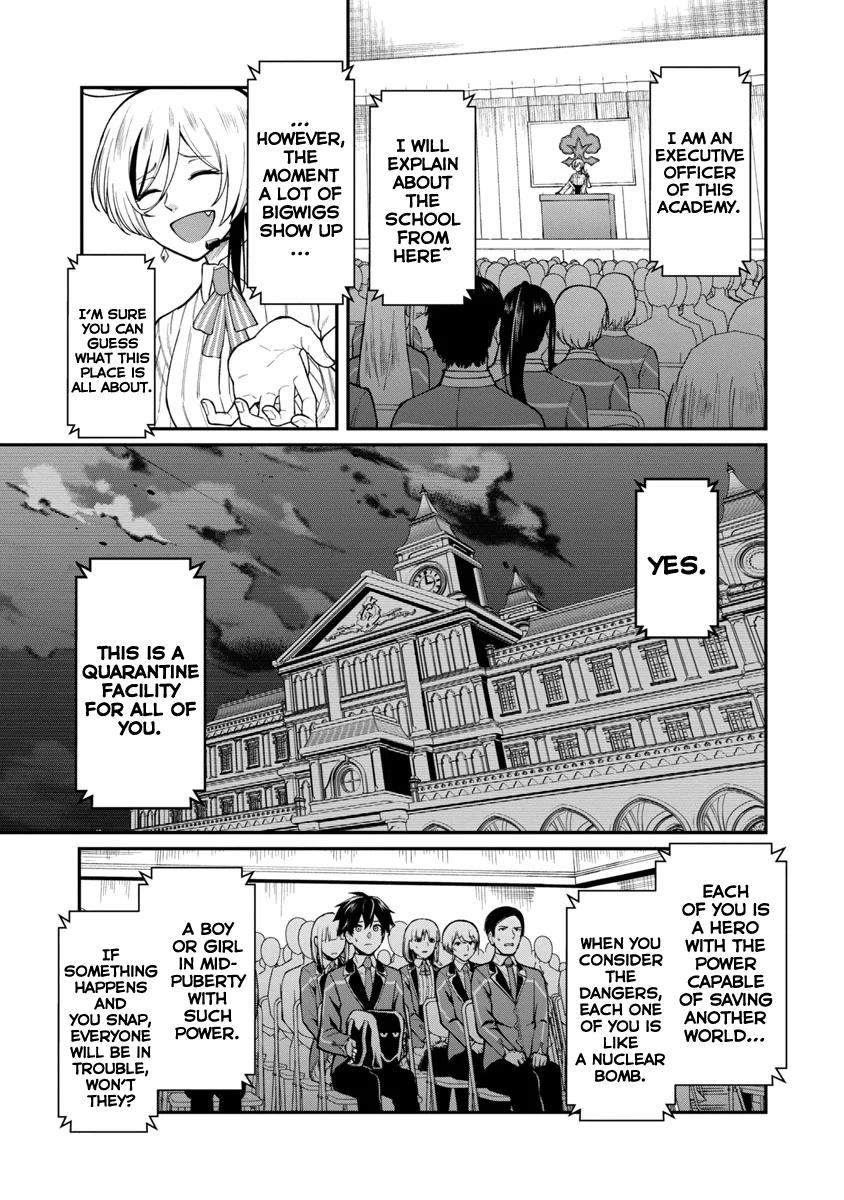 Saikyou no Maou ni Kitaerareta Yuusha Isekai Kikanshatachi no Gakuen de Musou Suru chapter 1.1 page 14