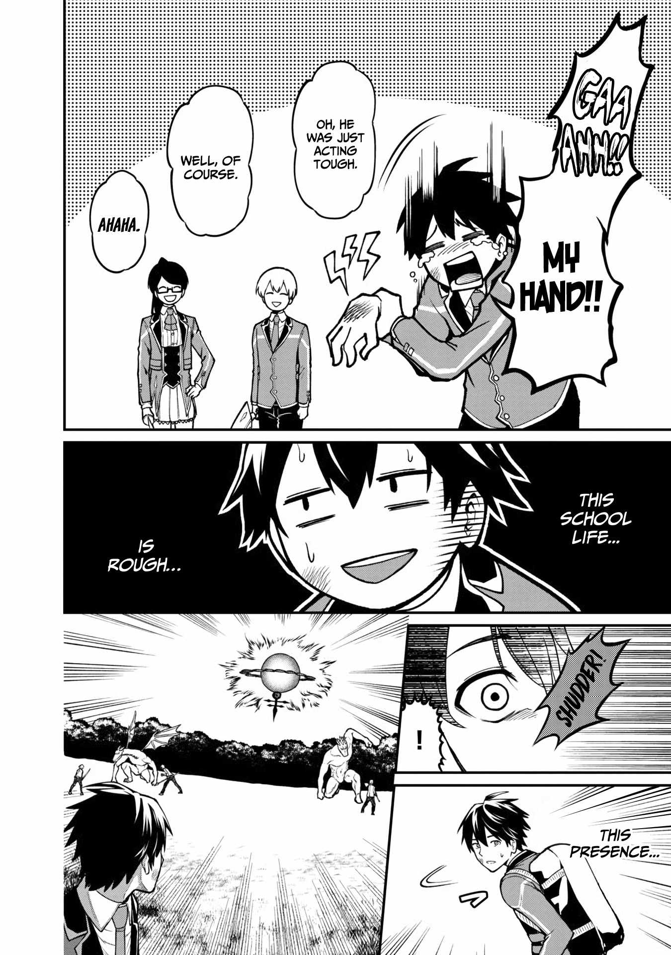 Saikyou no Maou ni Kitaerareta Yuusha Isekai Kikanshatachi no Gakuen de Musou Suru chapter 5 page 12