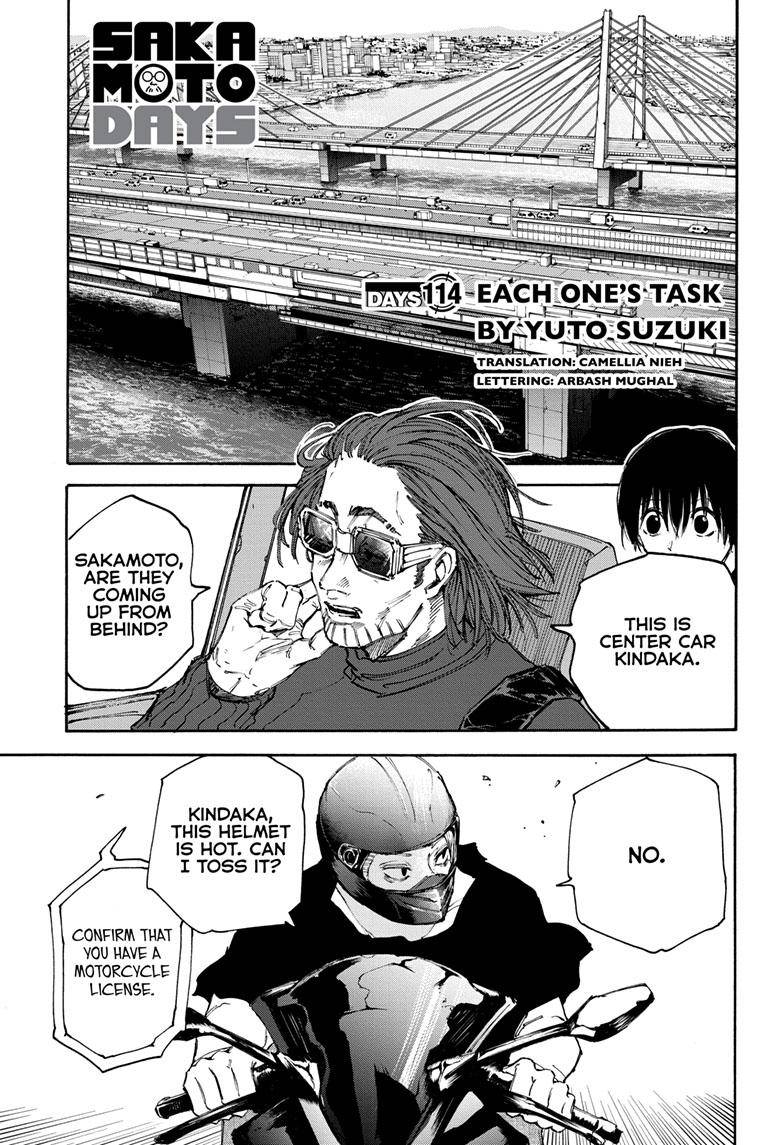 Sakamoto Days chapter 114 page 1