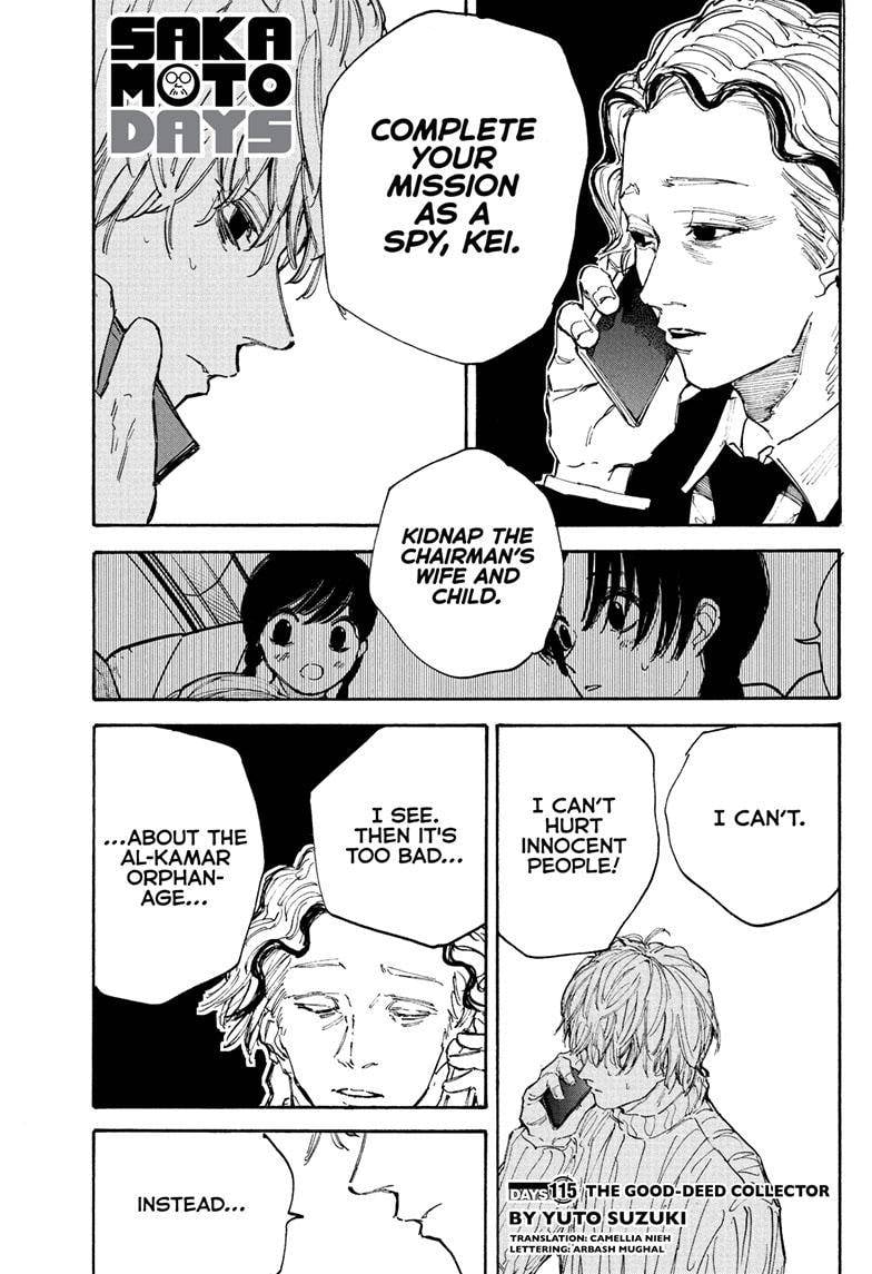 Sakamoto Days chapter 115 page 1