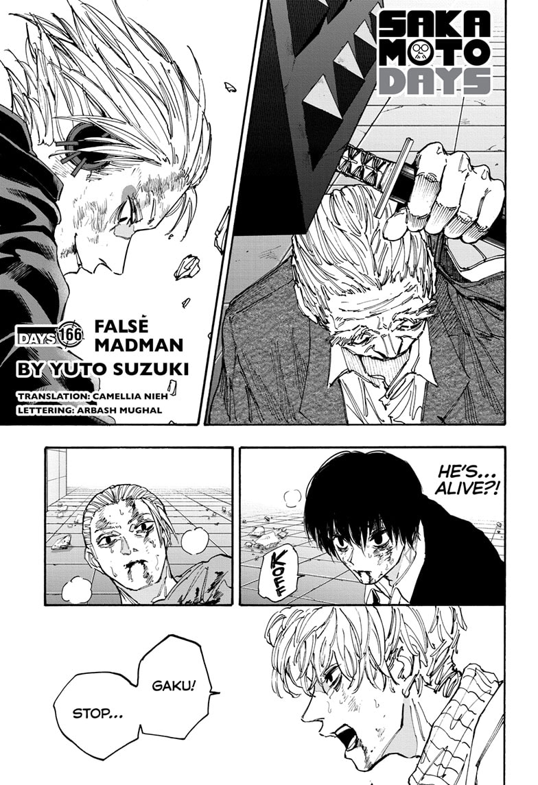 Sakamoto Days chapter 166 page 1