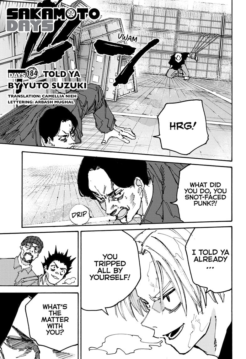 Sakamoto Days chapter 184 page 1