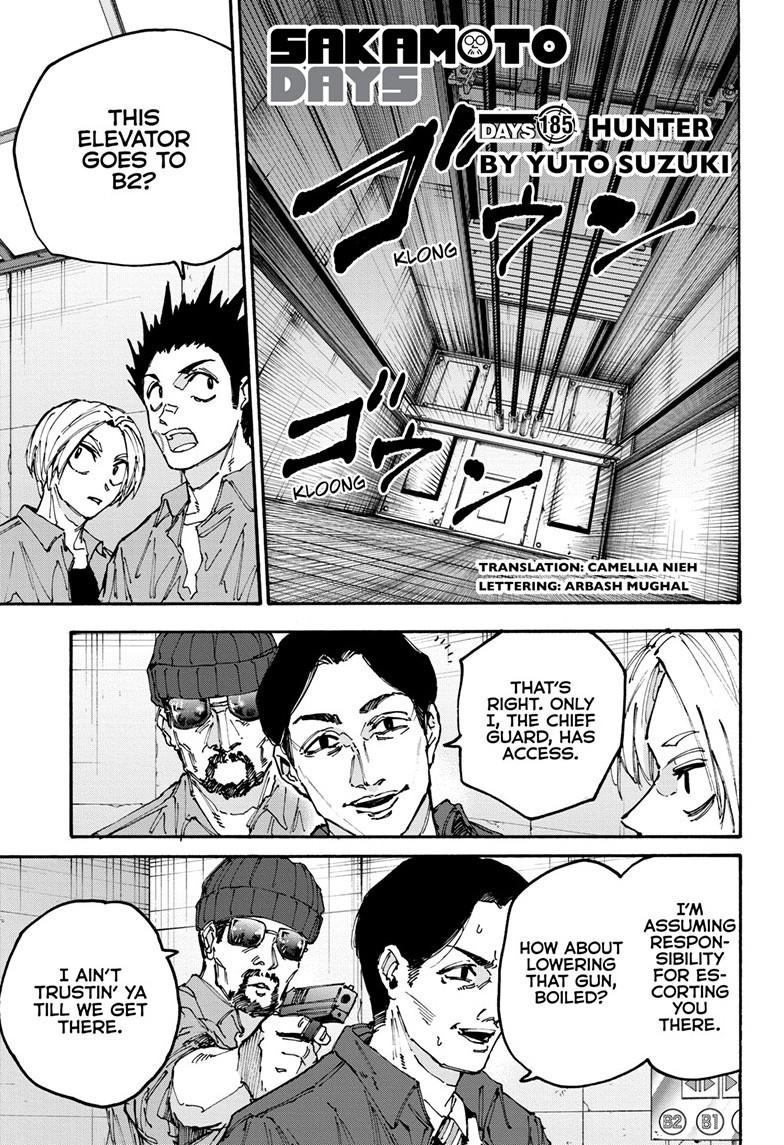 Sakamoto Days chapter 185 page 1