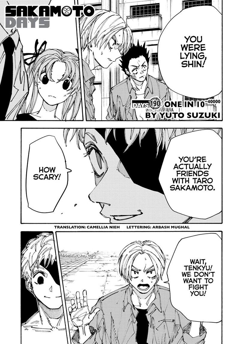 Sakamoto Days chapter 190 page 1