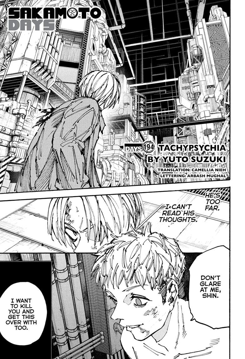 Sakamoto Days chapter 194 page 1