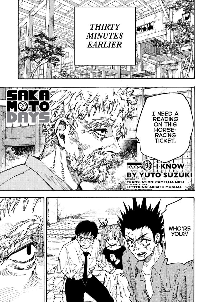 Sakamoto Days chapter 195 page 1