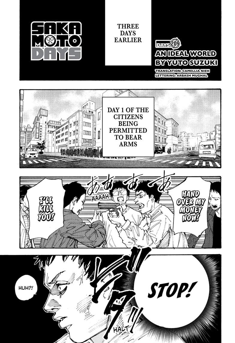 Sakamoto Days chapter 209 page 1