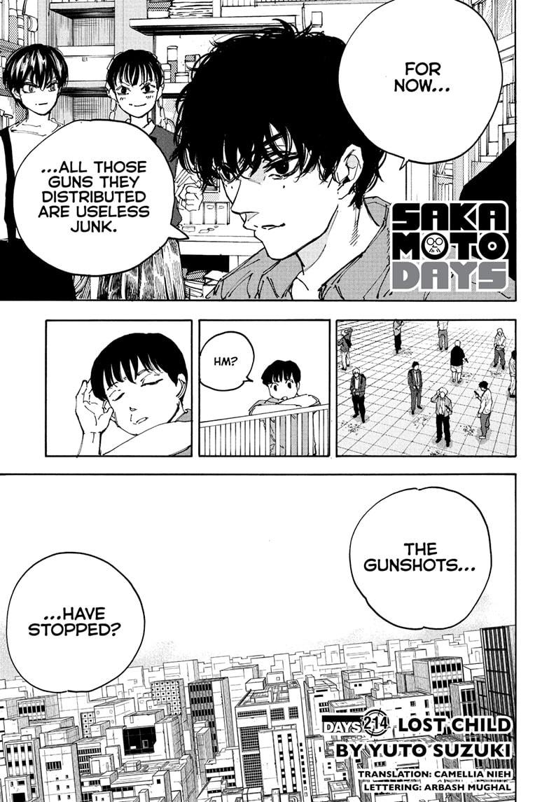Sakamoto Days chapter 214 page 1