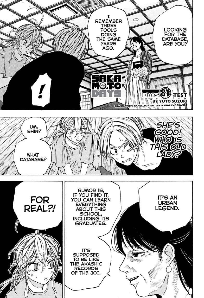 Sakamoto Days chapter 81 page 1