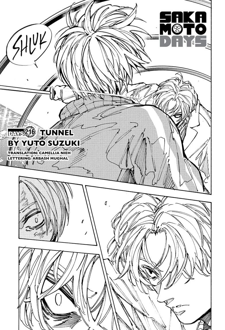 Sakamoto Days chapter 216 page 1