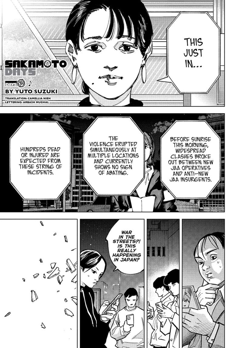 Sakamoto Days chapter 260 page 1