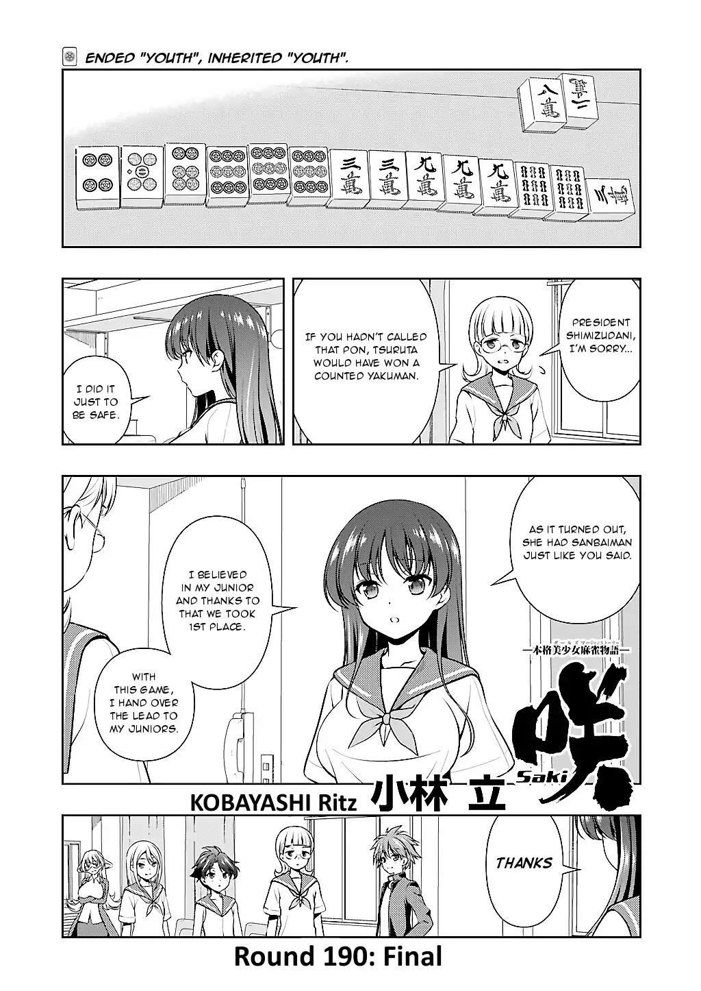 Saki chapter 190 page 1