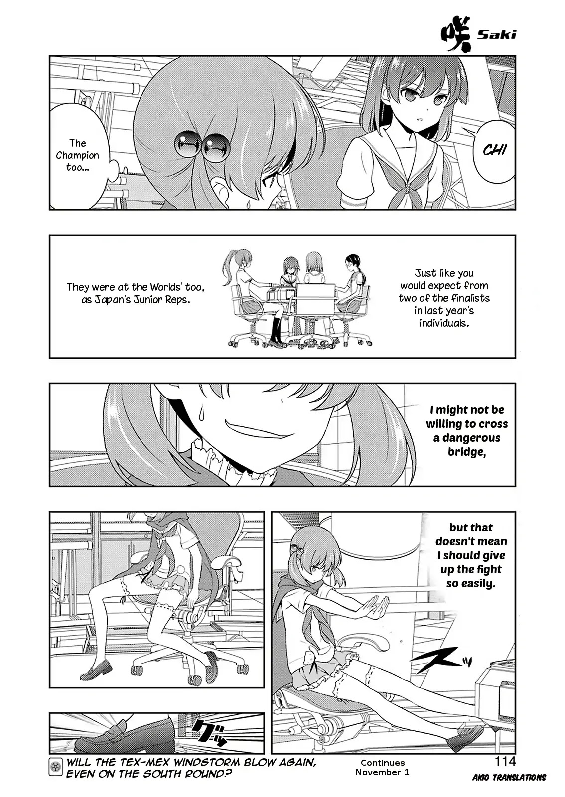 Saki chapter 208 page 15