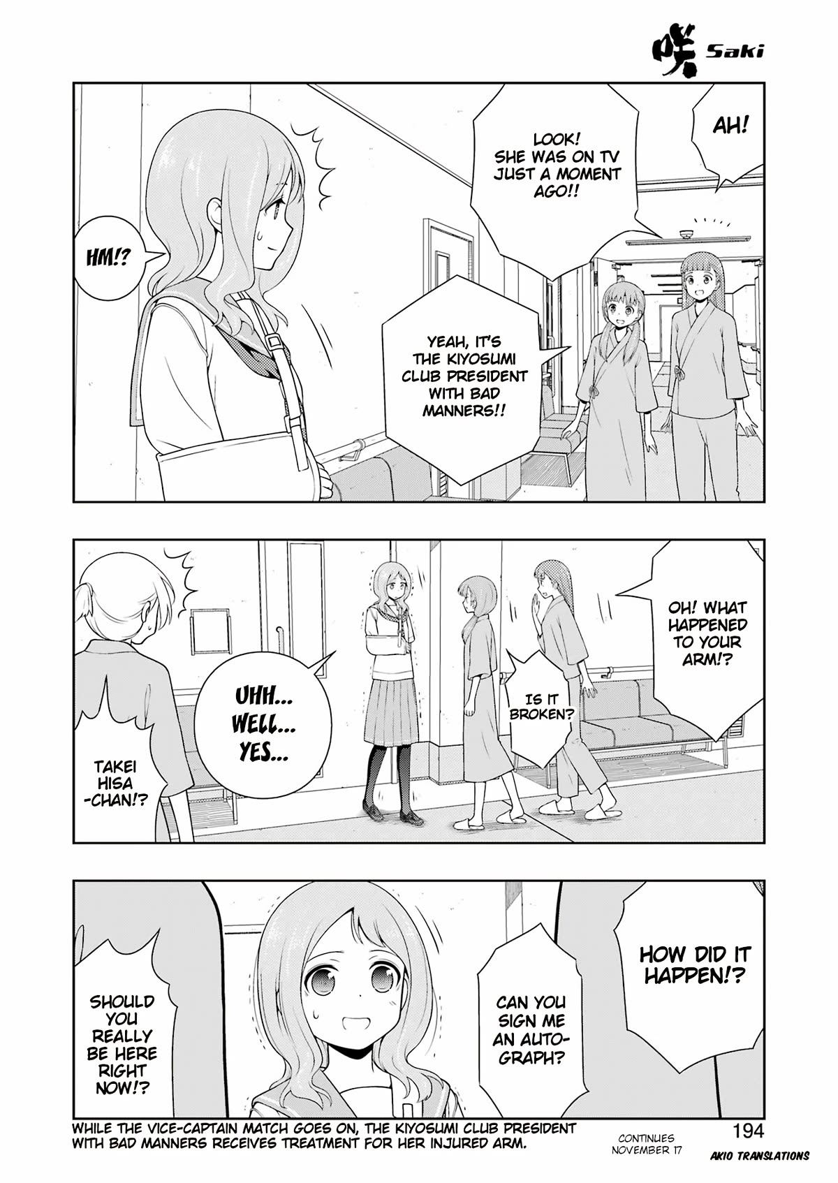 Saki chapter 266 page 15