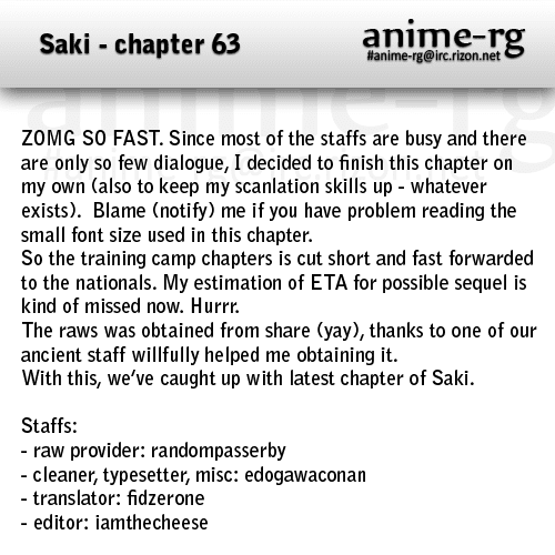 Saki chapter 63 page 16