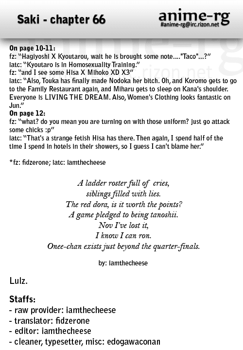 Saki chapter 66 page 16
