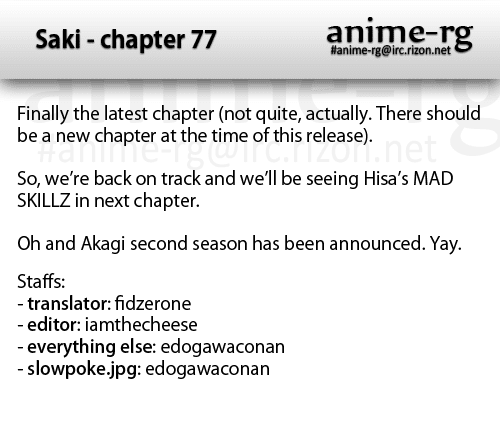 Saki chapter 77 page 17