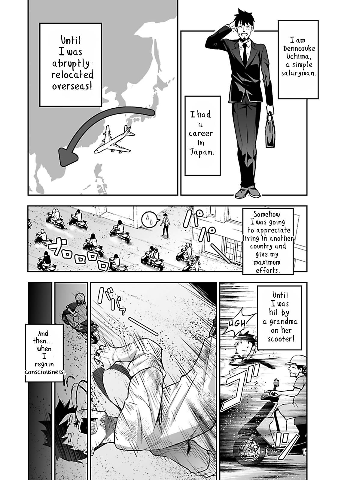 Salaryman ga Isekai ni Ittara Shitennou ni Natta Hanashi chapter 1 page 8