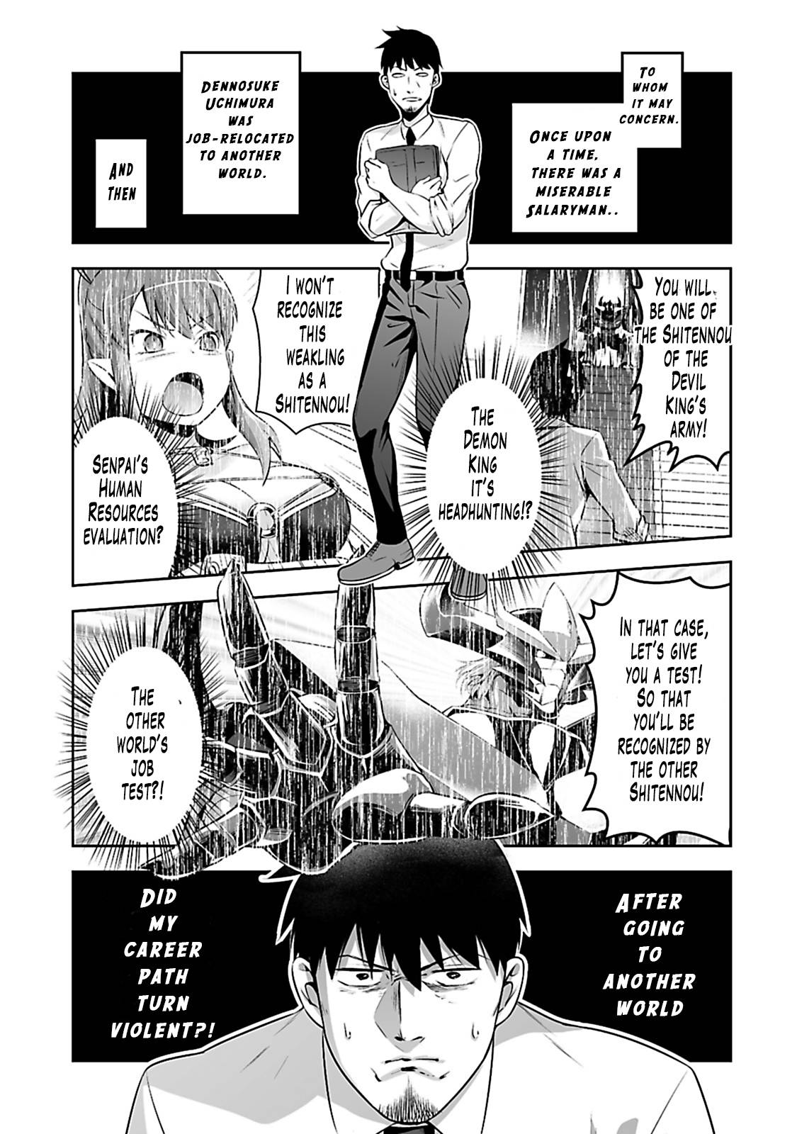 Salaryman ga Isekai ni Ittara Shitennou ni Natta Hanashi chapter 2 page 3
