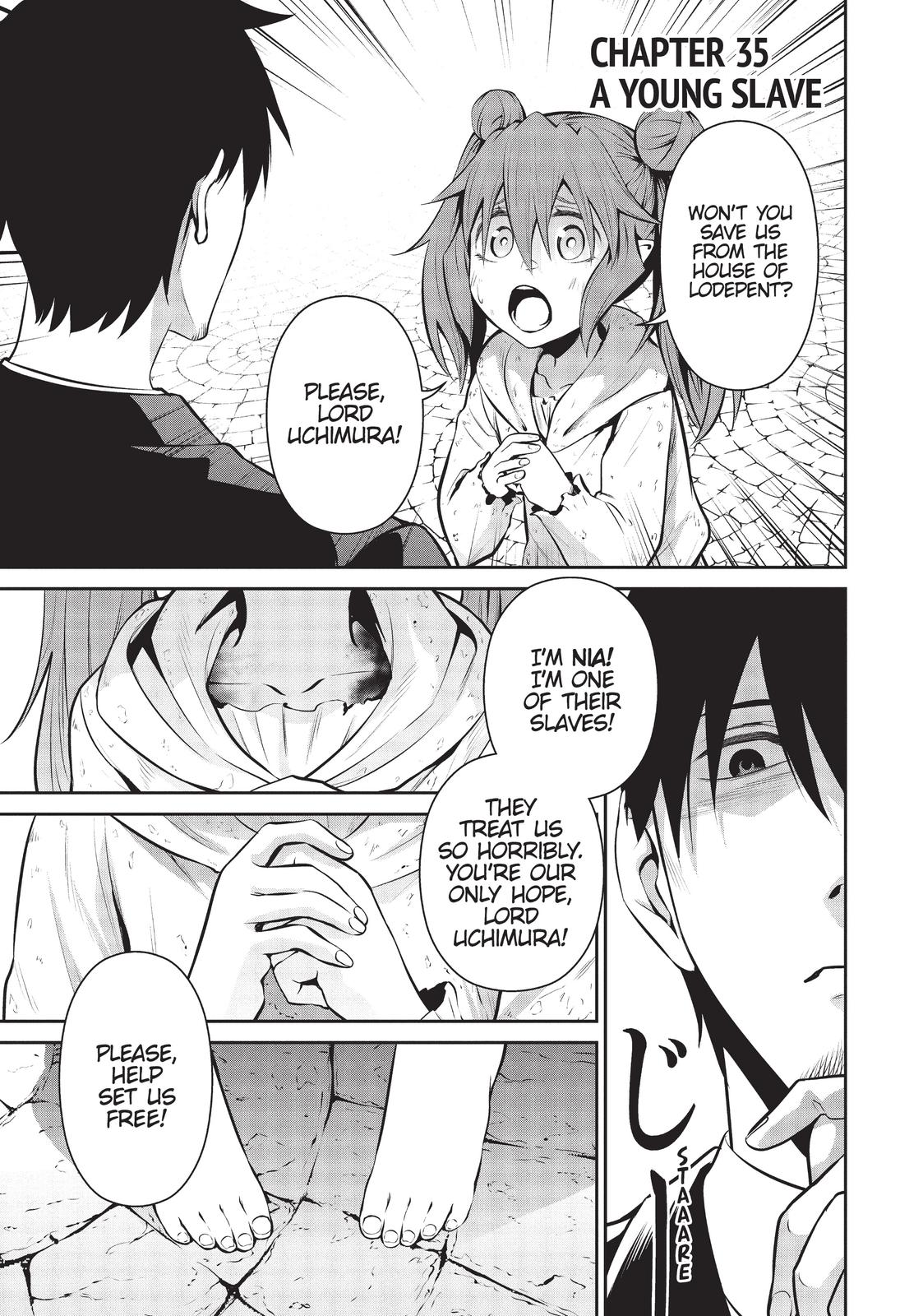 Salaryman ga Isekai ni Ittara Shitennou ni Natta Hanashi chapter 35 page 1