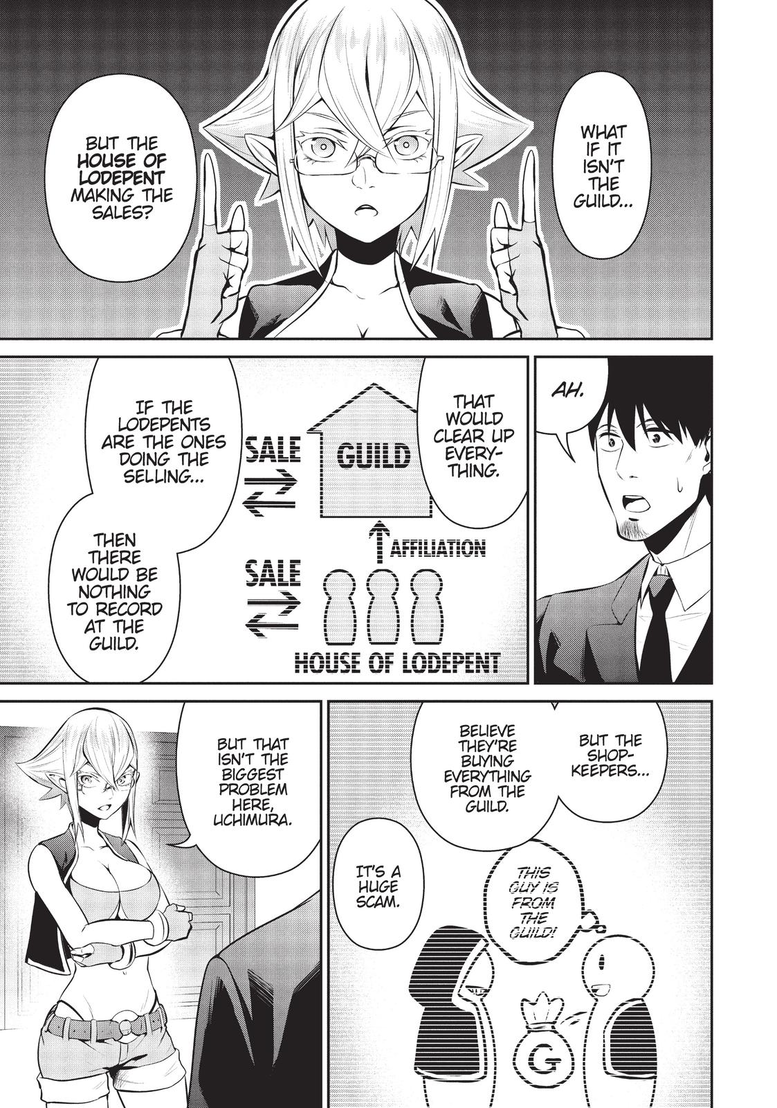 Salaryman ga Isekai ni Ittara Shitennou ni Natta Hanashi chapter 36 page 13