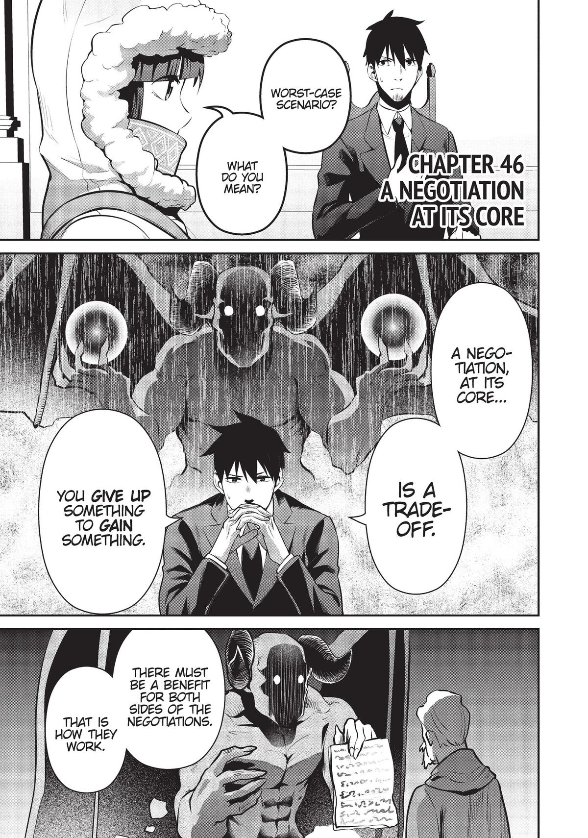 Salaryman ga Isekai ni Ittara Shitennou ni Natta Hanashi chapter 46 page 1