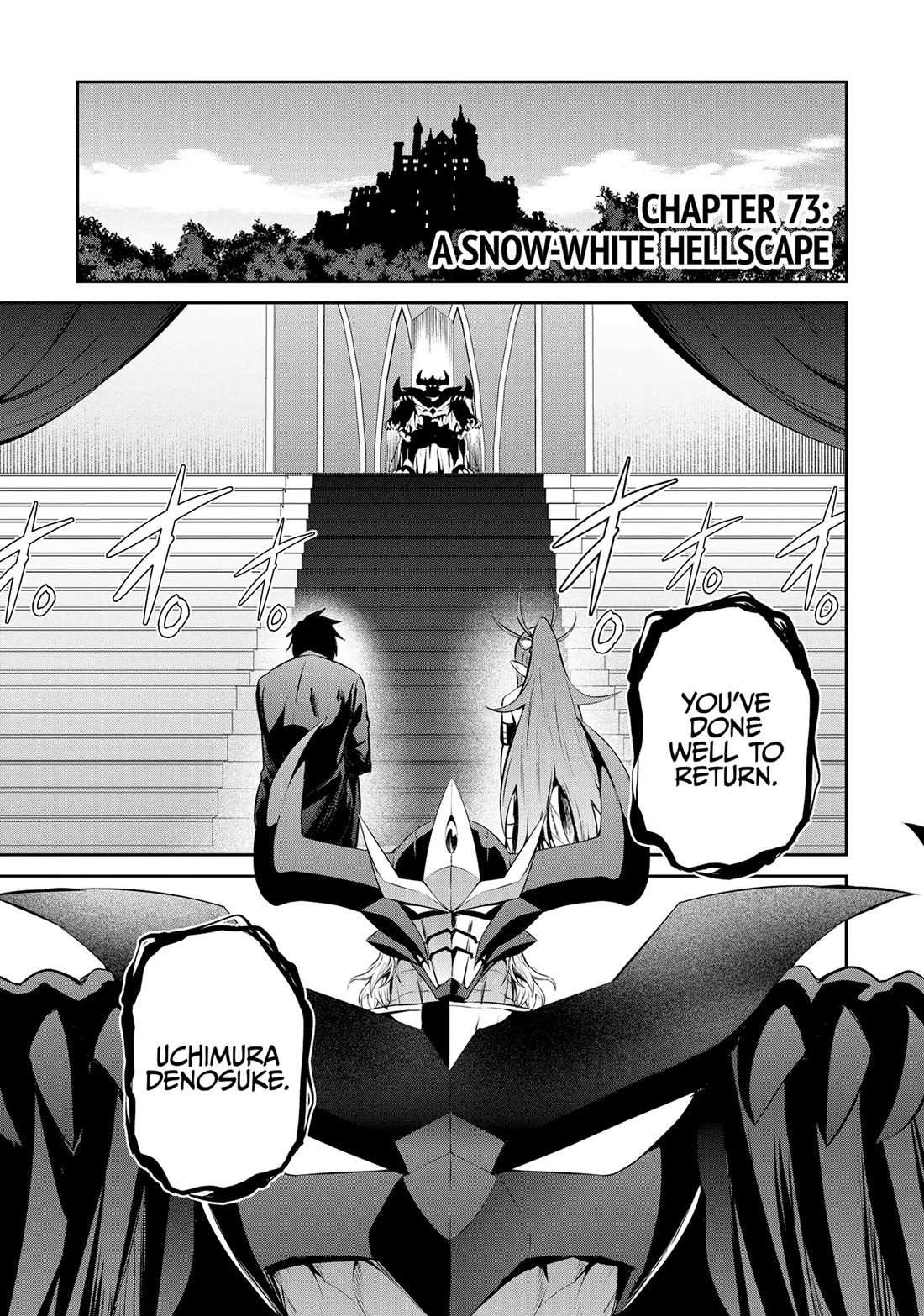 Salaryman ga Isekai ni Ittara Shitennou ni Natta Hanashi chapter 73 page 1