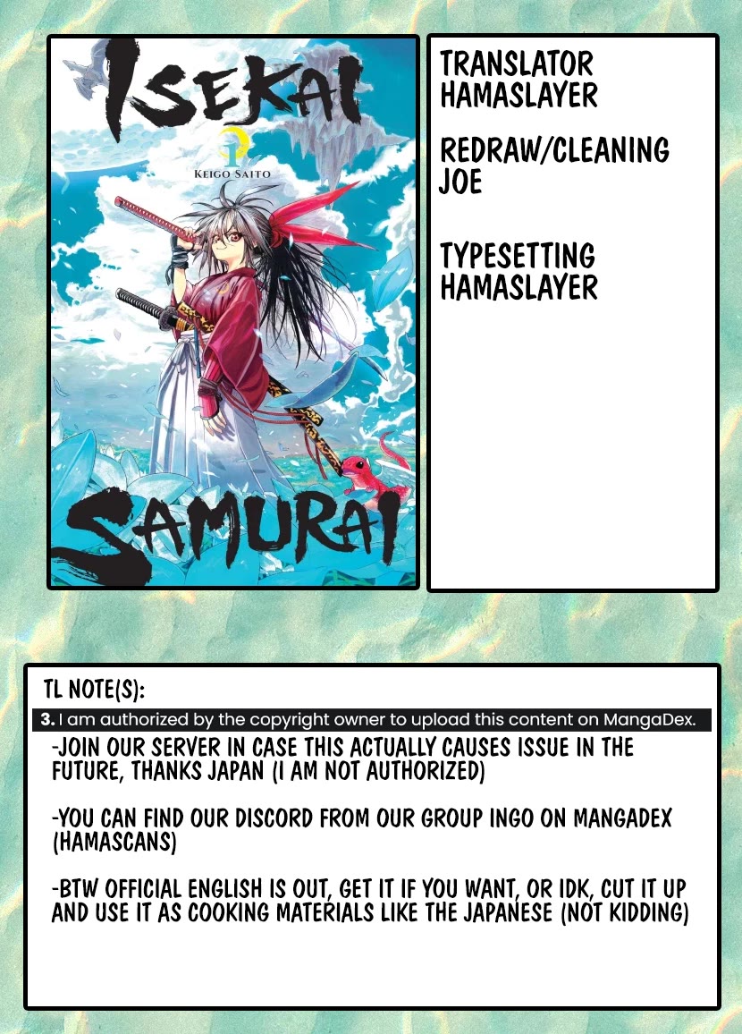 Samurai in Another World chapter 37.1 page 38