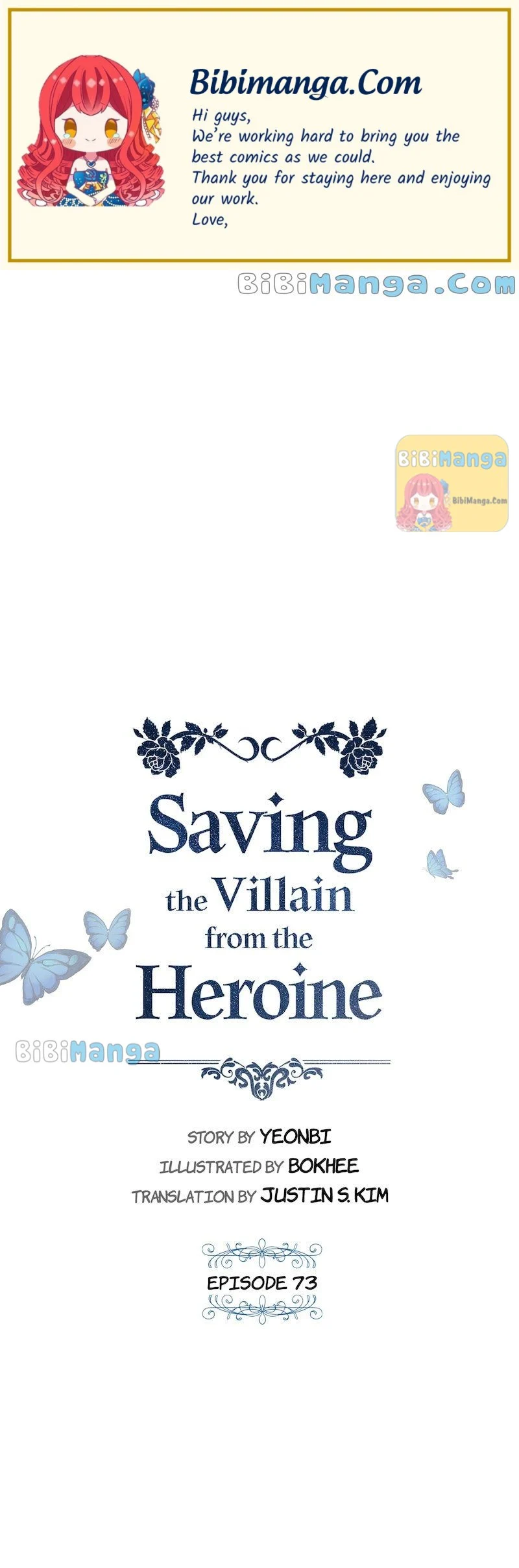 Saving the Villain Who was Abandoned by the Female Lead chapter 73 page 1