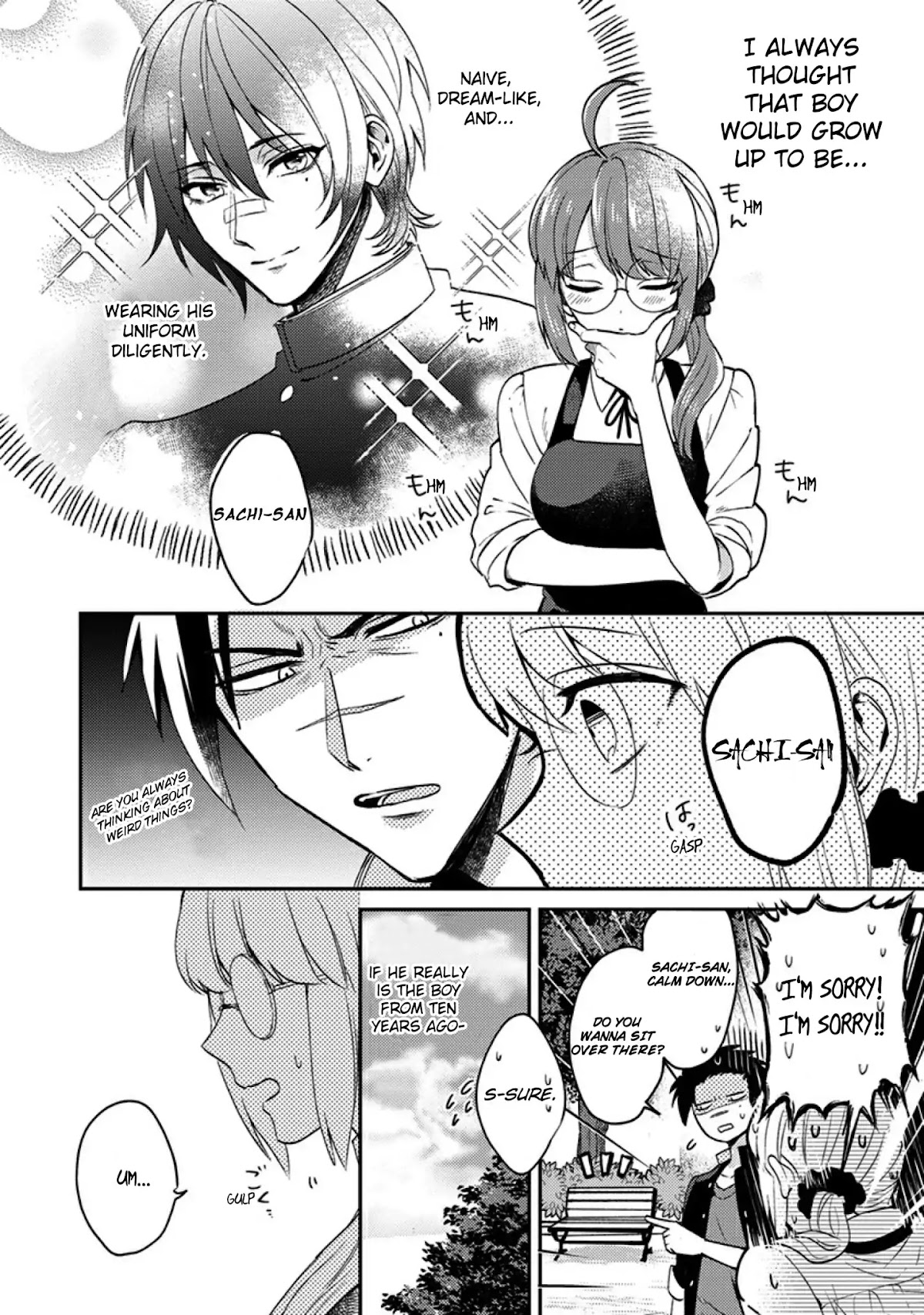 Scary Face High Schooler and Miss Plain Jane chapter 1 page 10