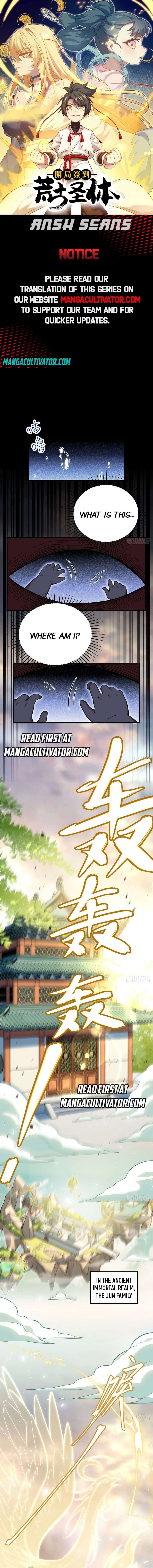 Scoring the Sacred Body of the Ancients from the Get-go chapter 1 page 1