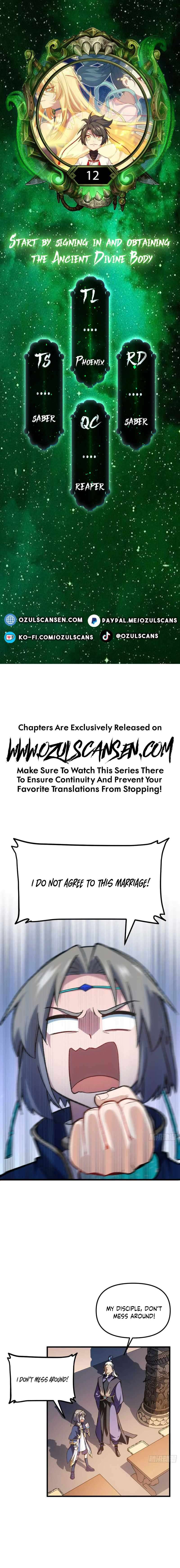 Scoring the Sacred Body of the Ancients from the Get-go chapter 12 page 1