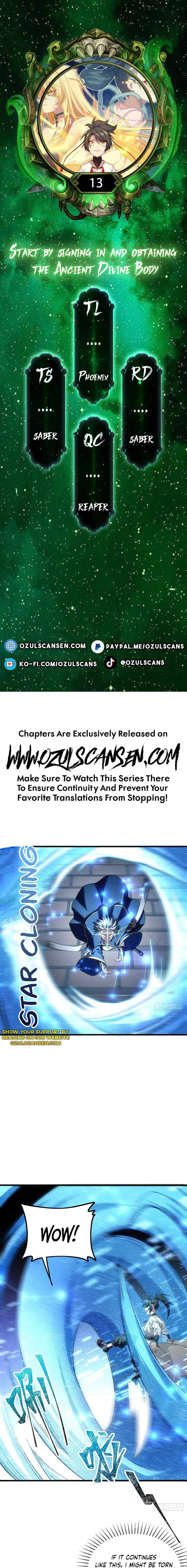 Scoring the Sacred Body of the Ancients from the Get-go chapter 13 page 1