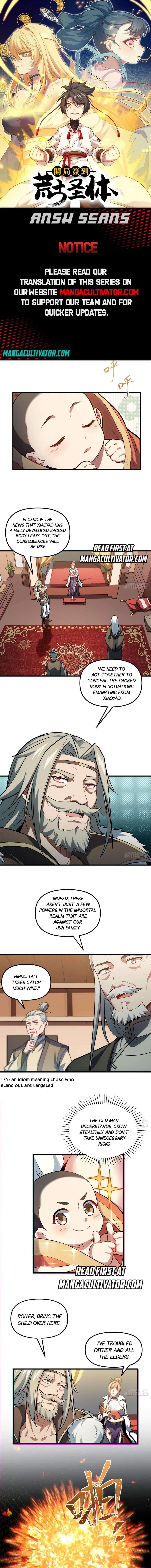 Scoring the Sacred Body of the Ancients from the Get-go chapter 2 page 1