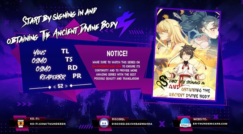 Scoring the Sacred Body of the Ancients from the Get-go chapter 52 page 1