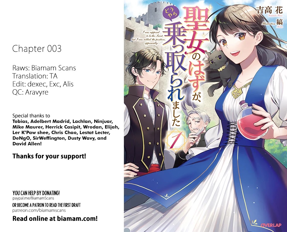 Seijo no Hazu ga, Douyara Nottoraremashita chapter 3.1 page 1