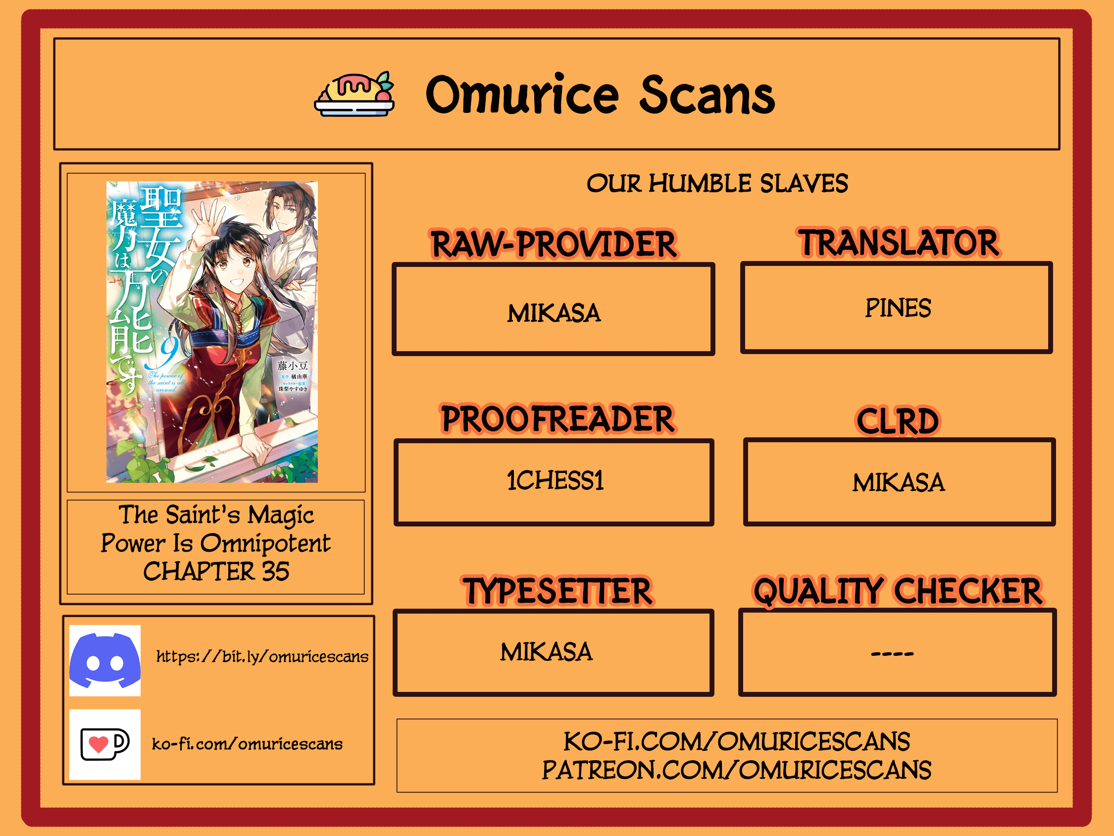 Seijo no Maryoku wa Bannou desu chapter 35 page 1