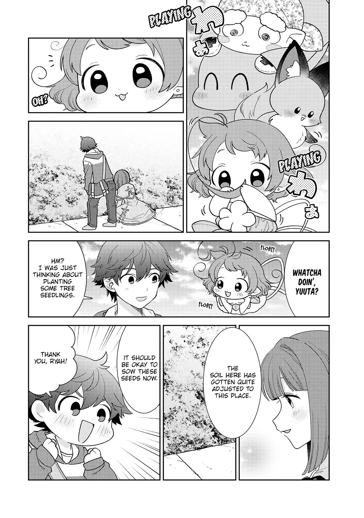 Seirei-tachi no Rakuen to Risou no Isekai Seikatsu chapter 20 page 3