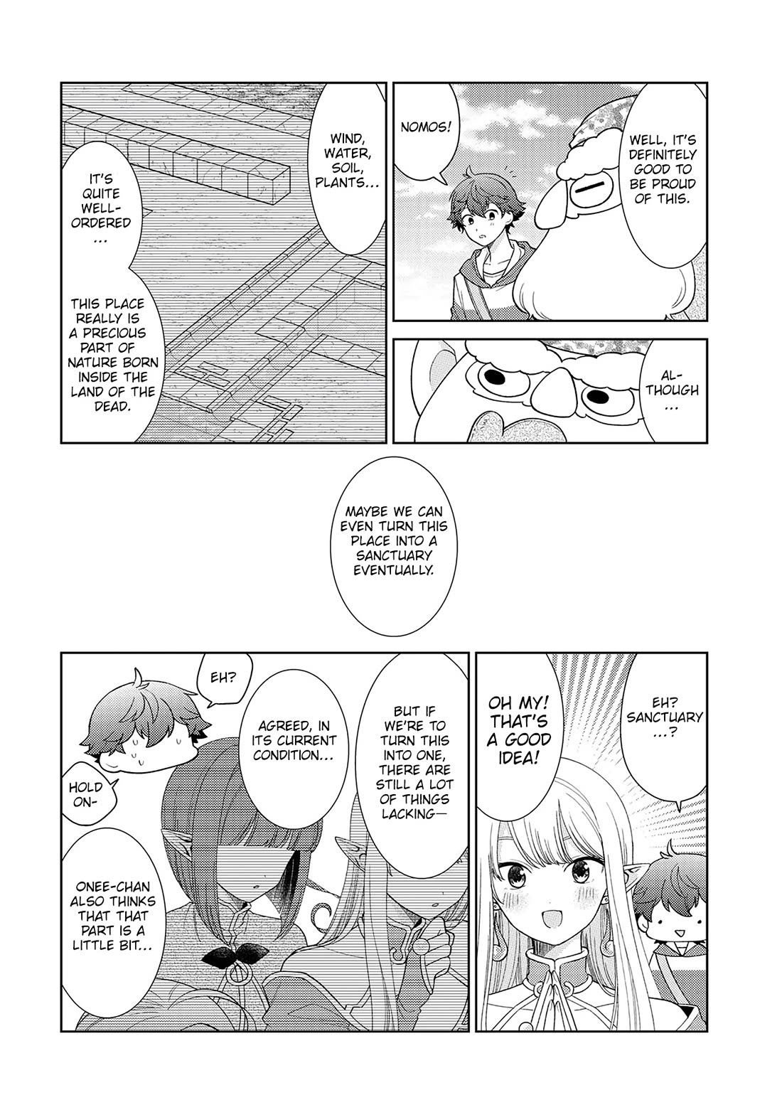 Seirei-tachi no Rakuen to Risou no Isekai Seikatsu chapter 22 page 17