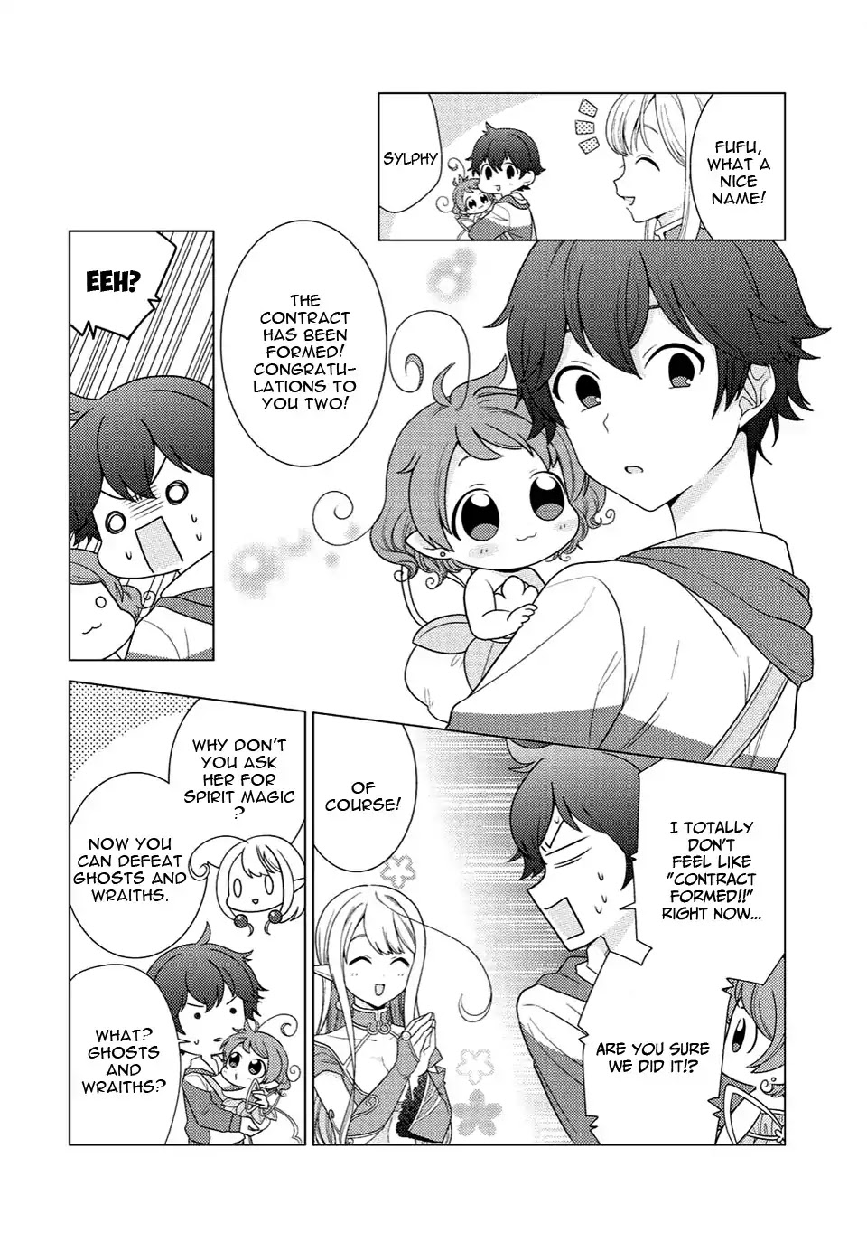 Seirei-tachi no Rakuen to Risou no Isekai Seikatsu chapter 3 page 11
