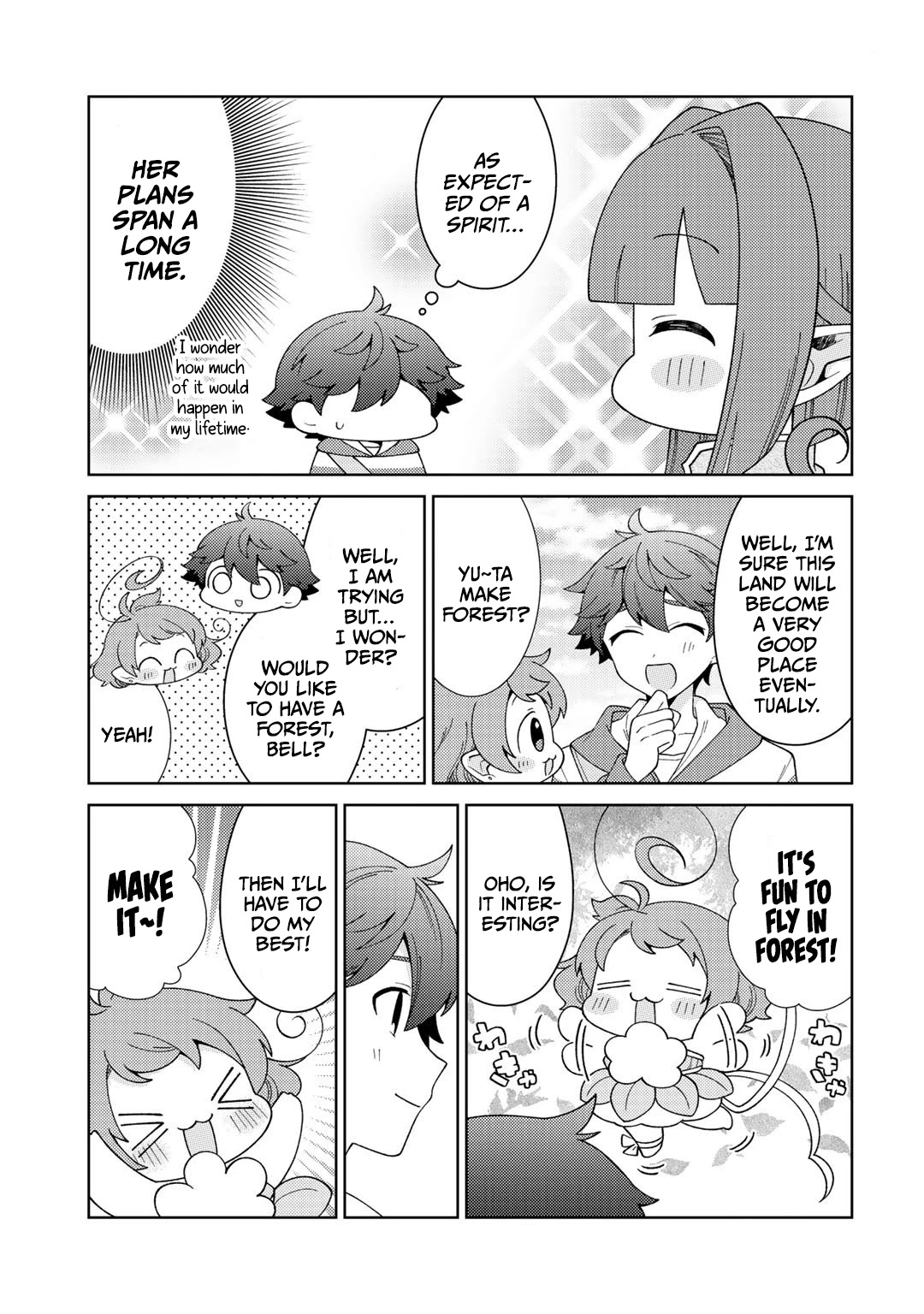 Seirei-tachi no Rakuen to Risou no Isekai Seikatsu chapter 33 page 11