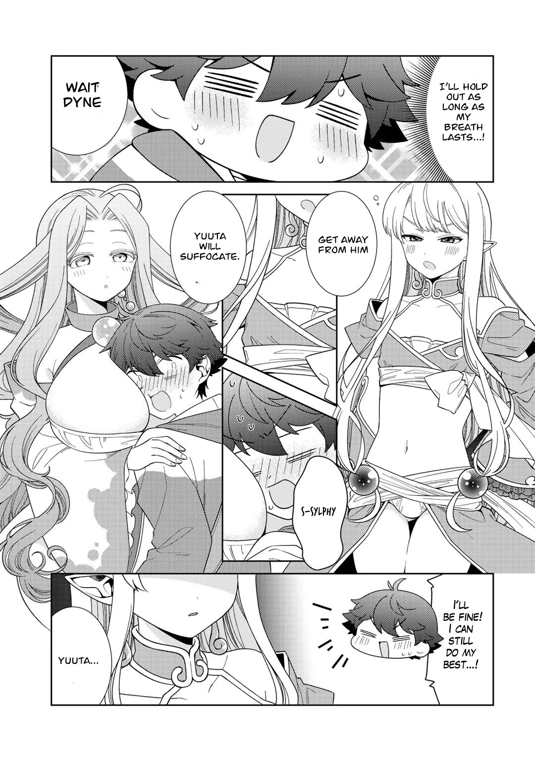 Seirei-tachi no Rakuen to Risou no Isekai Seikatsu chapter 36 page 12