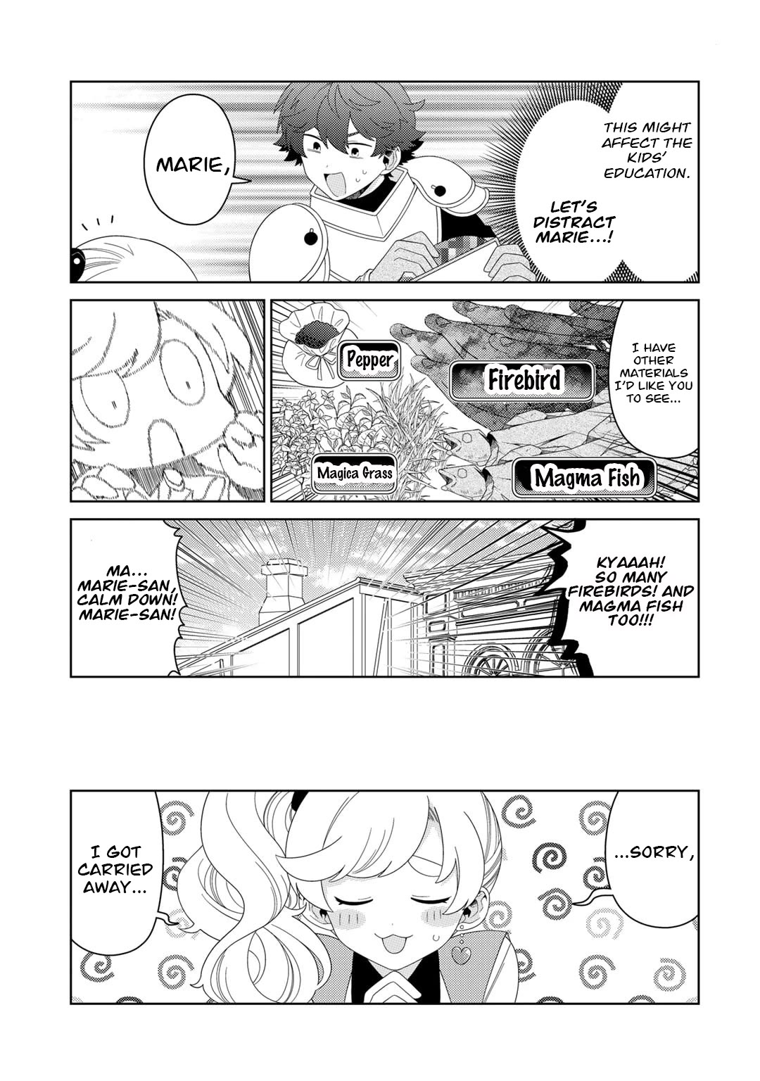 Seirei-tachi no Rakuen to Risou no Isekai Seikatsu chapter 56 page 9