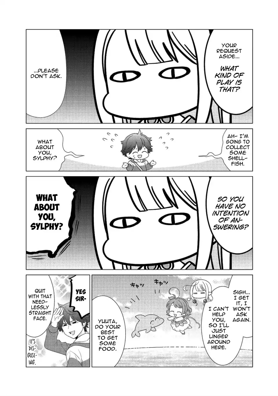 Seirei-tachi no Rakuen to Risou no Isekai Seikatsu chapter 6 page 12