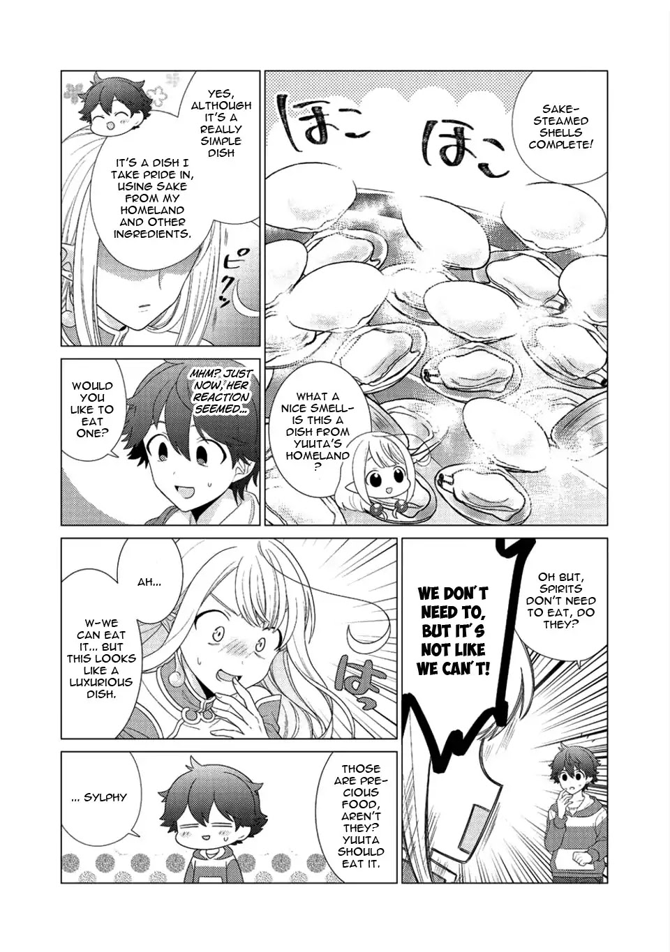 Seirei-tachi no Rakuen to Risou no Isekai Seikatsu chapter 6 page 17