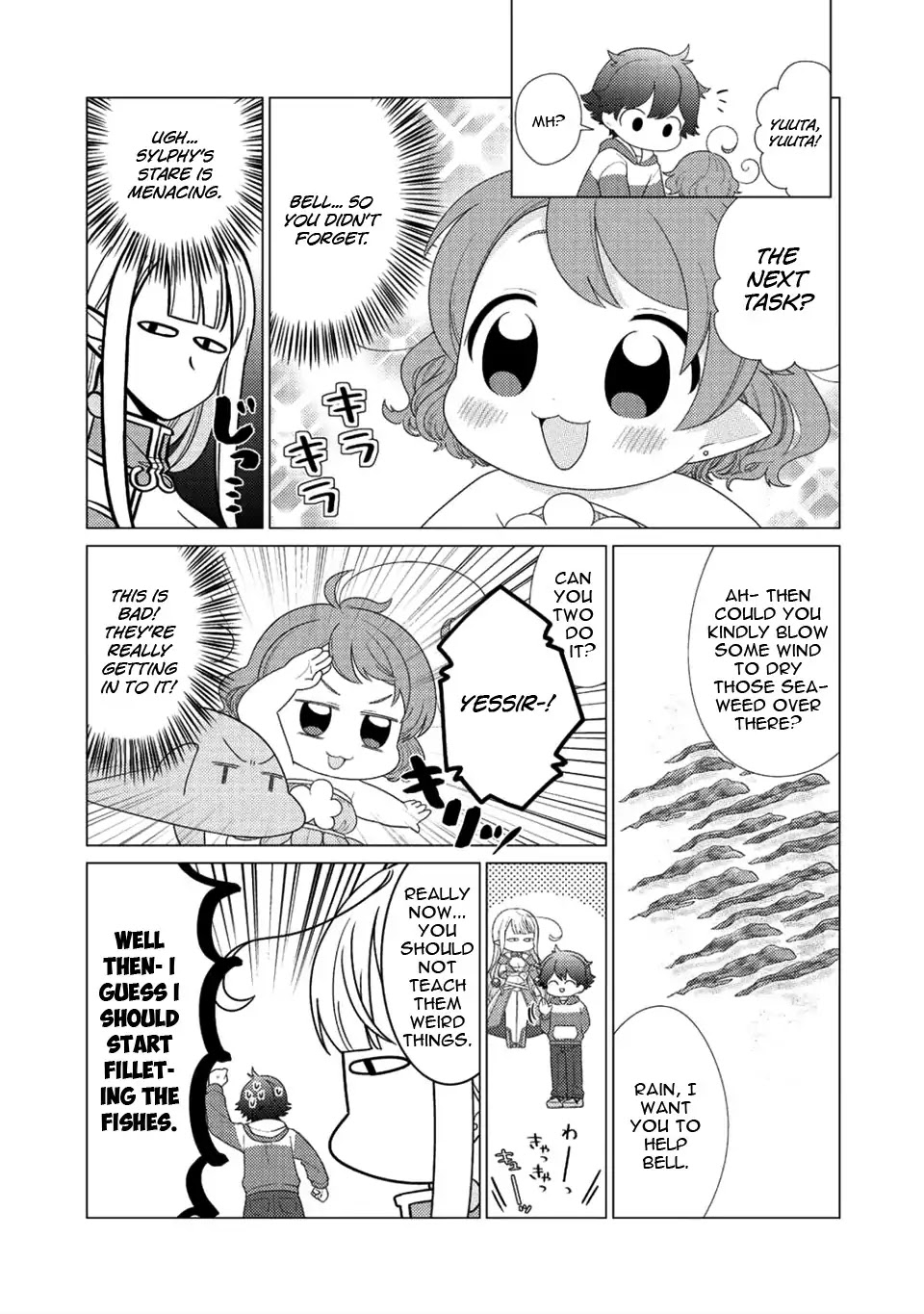 Seirei-tachi no Rakuen to Risou no Isekai Seikatsu chapter 6 page 22