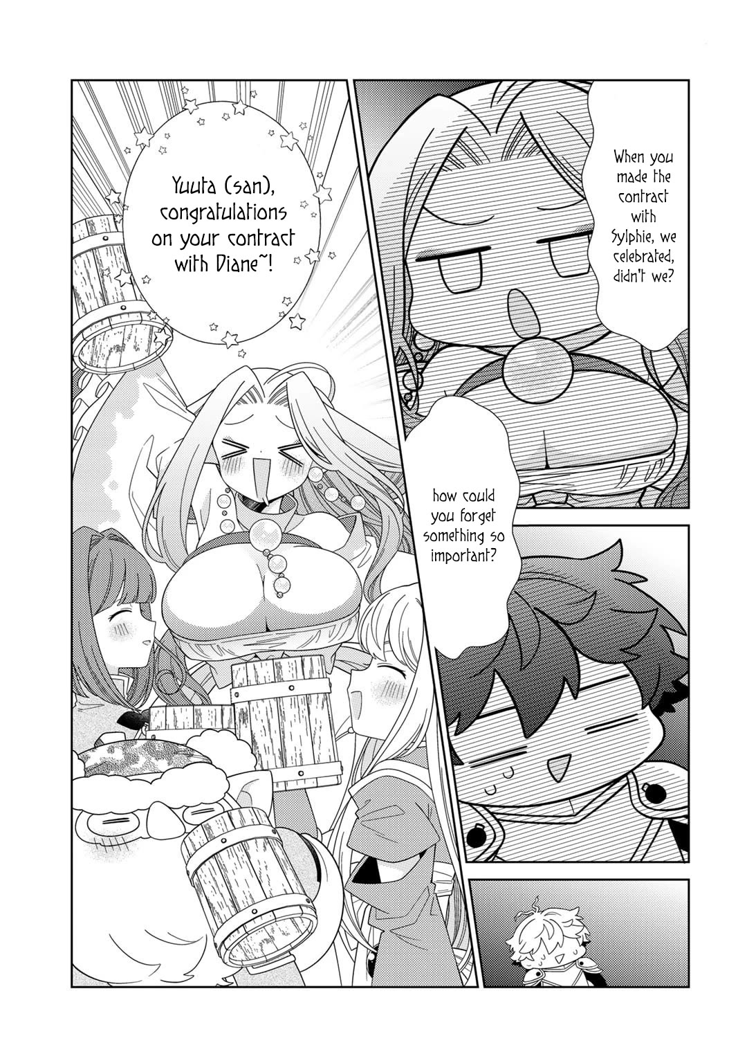 Seirei-tachi no Rakuen to Risou no Isekai Seikatsu chapter 64 page 19