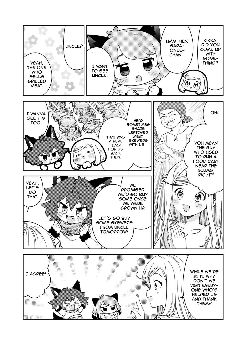 Seirei-tachi no Rakuen to Risou no Isekai Seikatsu chapter 75 page 7