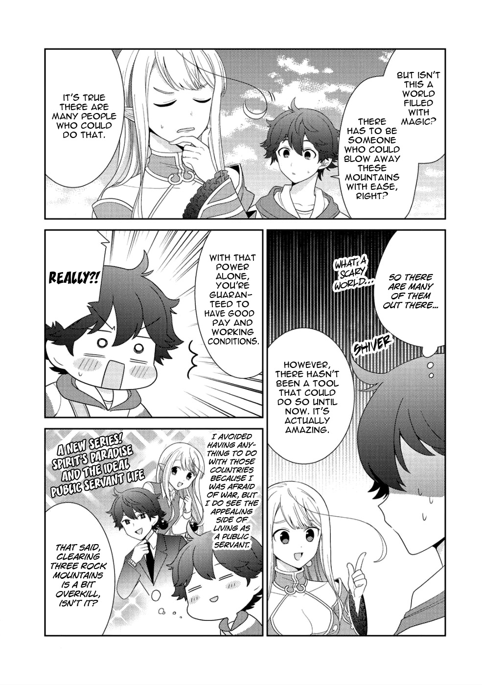 Seirei-tachi no Rakuen to Risou no Isekai Seikatsu chapter 8 page 4